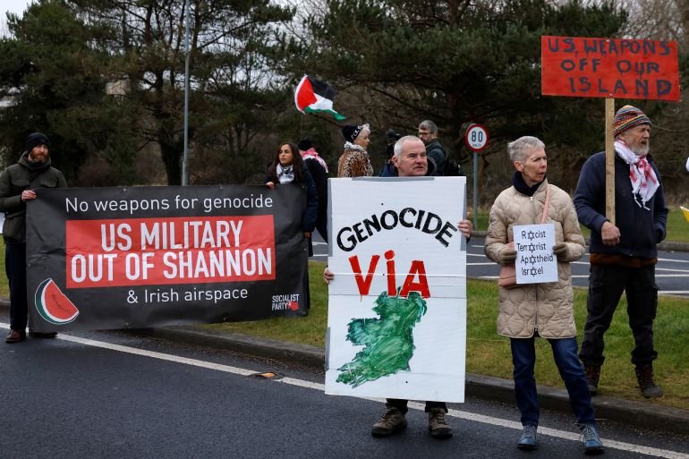 Palestine aIly Ireland under fire for allowing weapons transfers to Israel