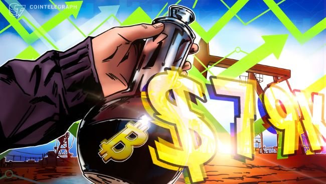 Will Bitcoin follow oil’s historic surge and rally to $79K before the end of March?