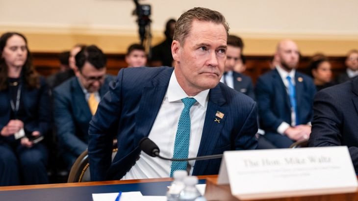 Mike Waltz pressed over Al Jazeera video during congressional hearing