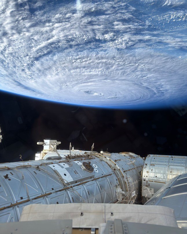 Astronaut’s image of ‘super typhoon’ from 250 miles above Earth shows just how terrifying it is