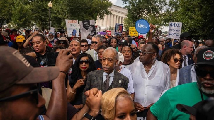 Bernie Sanders, AOC join marchers in Washington to ‘defend the vote’