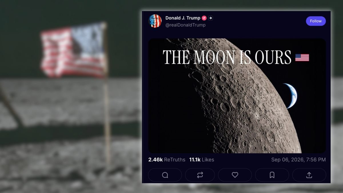 Did Trump claim the moon as US territory?