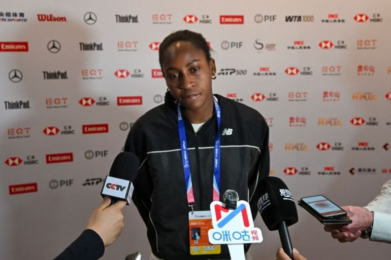 Coco Gauff says online racist abuse was ‘draining’ after China Open exit