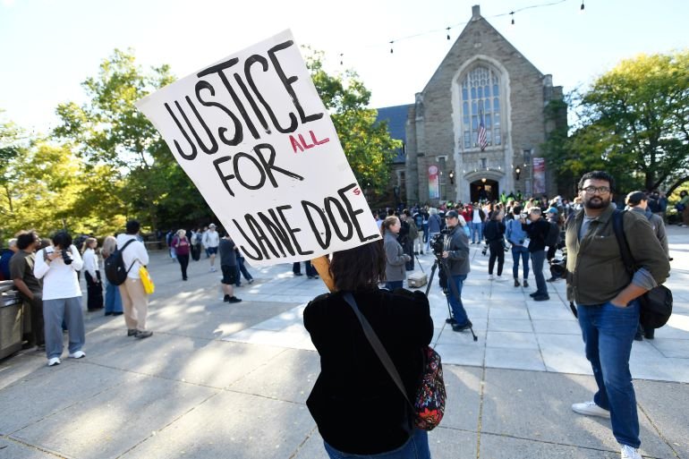 ‘Smash the patriarchy’: Activists graffiti Cornell hall over gang rape case